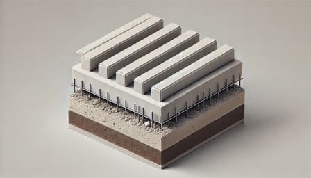 Ростверк на буронабивных сваях 10×12 м